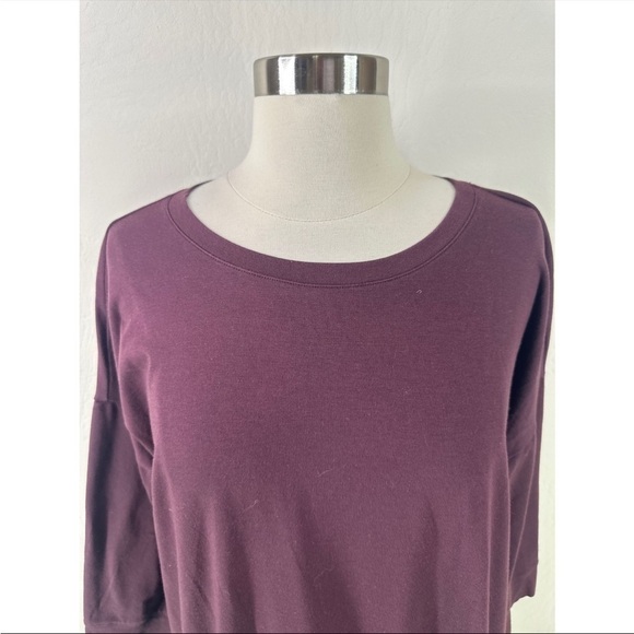 Eileen Fisher Cotton Blend Long Sleeve Tunic Top - Picture 4 of 11